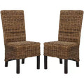 Pembrooke 19 H Rattan Side Chair (Set of 2) - FOX6520 - Safavieh Couture
