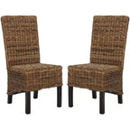 Pembrooke 19 H Rattan Side Chair (Set of 2) - FOX6520 - Safavieh Couture