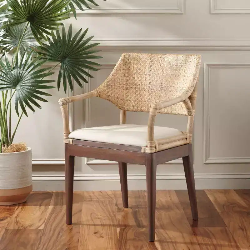Poltrona Carlo - SEA4002A - Marrone e miele/Beige - Safavieh