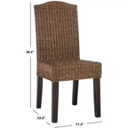 Sedia da pranzo in vimini Odette 19 H (set di 2) - SEA8015 - Safavieh