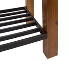 Panca rettangolare in legno Kate and Laurel Jeran, 36x14x20, marrone