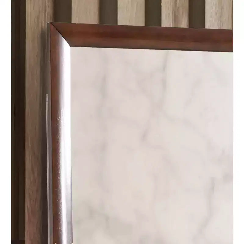 Passion Furniture Marilla Specchio da Comò Moderno Rettangolare con Cornice 35 x 39 pollici