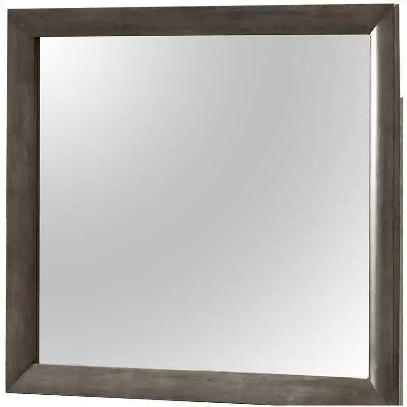 Passion Furniture Marilla Specchio da Comò Moderno Rettangolare con Cornice 35 x 39 pollici