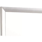 Passion Furniture Marilla Specchio da Comò Moderno Rettangolare con Cornice 35 x 39 pollici