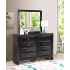Passion Furniture Marilla Specchio da Comò Moderno Rettangolare con Cornice 35 x 39 pollici