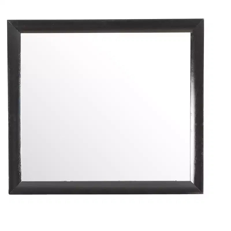 Passion Furniture Marilla 35 in. x 39 in. Modern Rectangle Framed Dresser Mirror