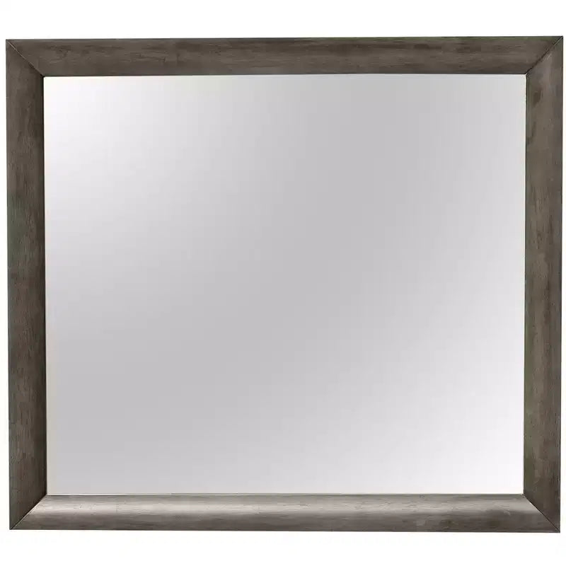 Passion Furniture Marilla Specchio da Comò Moderno Rettangolare con Cornice 35 x 39 pollici