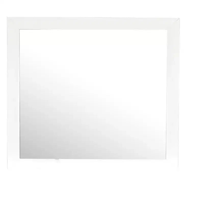 Passion Furniture Marilla Specchio da Comò Moderno Rettangolare con Cornice 35 x 39 pollici