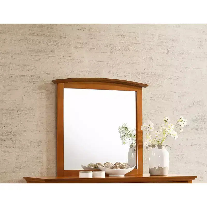 Passion Furniture Specchio da comò classico rettangolare con cornice, 94 x 89 cm