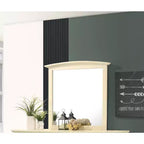 Passion Furniture Specchio da comò classico rettangolare con cornice, 94 x 89 cm