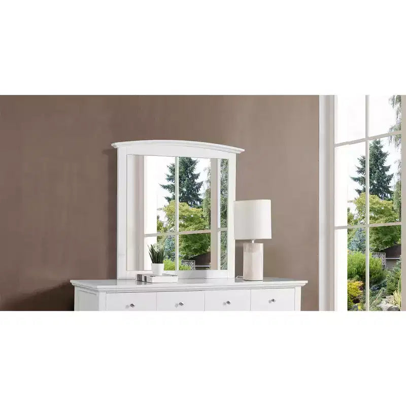 Passion Furniture Specchio da comò classico rettangolare con cornice, 94 x 89 cm