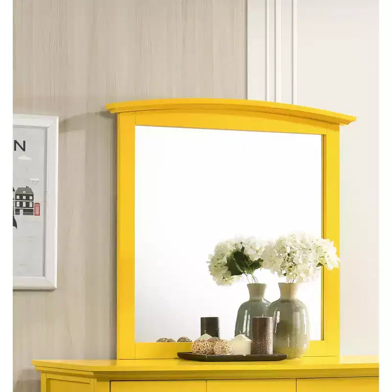 Passion Furniture Specchio da comò classico rettangolare con cornice, 94 x 89 cm