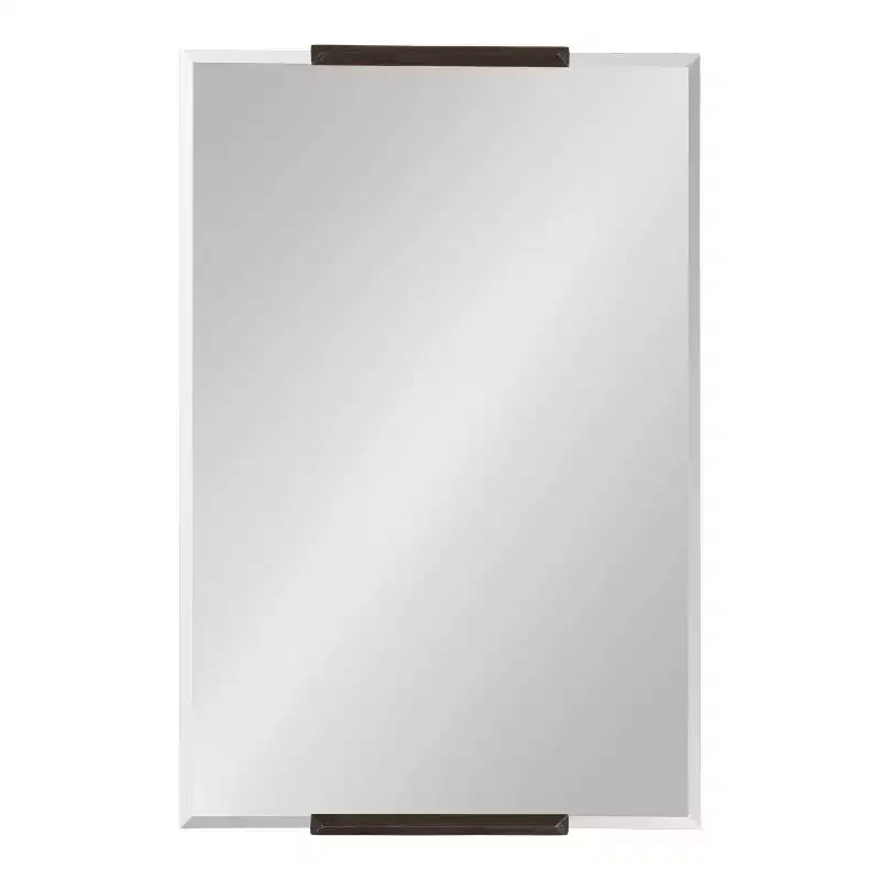 Specchio Rettangolare in Metallo Kate and Laurel Erina, 20x31, Bronzo