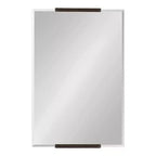 Specchio Rettangolare in Metallo Kate and Laurel Erina, 20x31, Bronzo