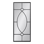 Specchio decorativo rettangolare in metallo Kate and Laurel Bakersfield, 13x3, Nero