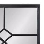 Specchio decorativo rettangolare in metallo Kate and Laurel Bakersfield, 13x3, Nero