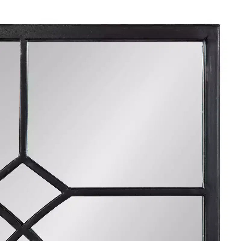 Specchio decorativo rettangolare in metallo Kate and Laurel Bakersfield, 13x3, Nero