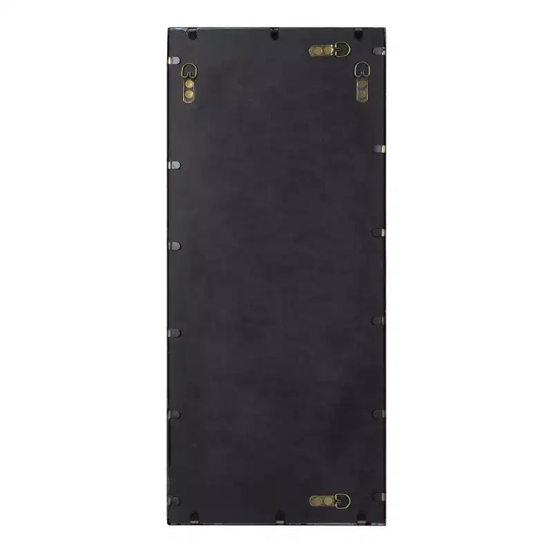 Specchio decorativo rettangolare in metallo Kate and Laurel Bakersfield, 13x3, Nero