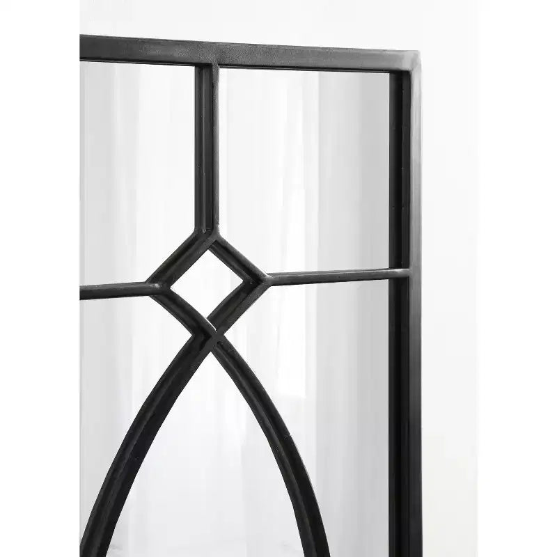 Specchio decorativo rettangolare in metallo Kate and Laurel Bakersfield, 13x3, Nero