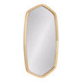 Kate and Laurel McLean Hexagon Framed Wall Mirror , 20x36, Natural