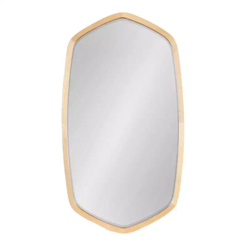 Specchio da parete esagonale con cornice Kate and Laurel McLean, 20x36, naturale