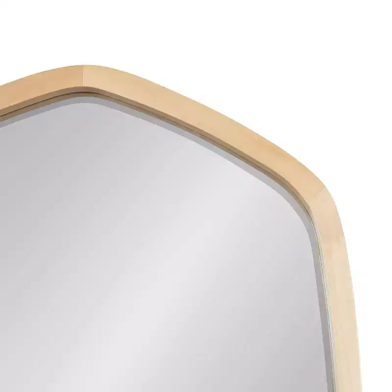Specchio da parete esagonale con cornice Kate and Laurel McLean, 20x36, naturale