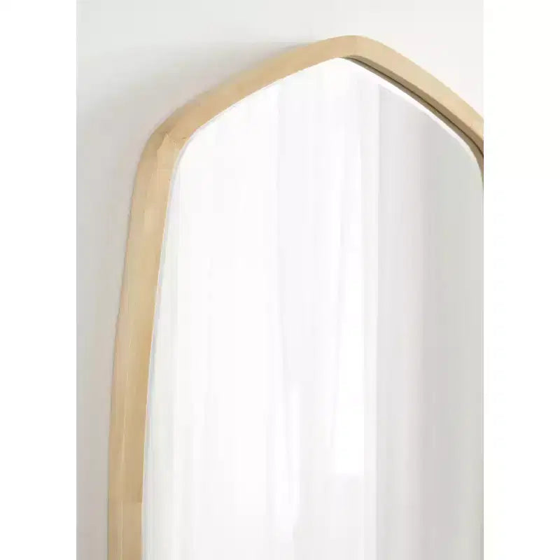 Specchio da parete esagonale con cornice Kate and Laurel McLean, 20x36, naturale