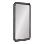 Kate and Laurel Pao Framed Wood Wall Mirror, 17x32, Gray