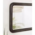 Specchio da parete Kate and Laurel Pao con cornice in legno, 17x32, Grigio