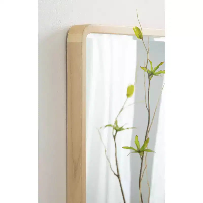 Specchio da parete rettangolare a raggio Kate and Laurel McLean Wood