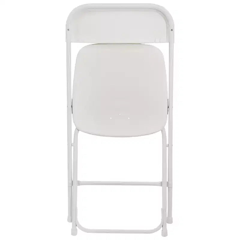 Sedia pieghevole in plastica Elama, 4 pezzi, bianca