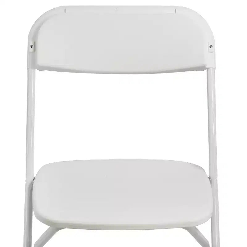 Sedia pieghevole in plastica Elama, 4 pezzi, bianca