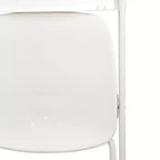 Sedia pieghevole in plastica Elama, 4 pezzi, bianca