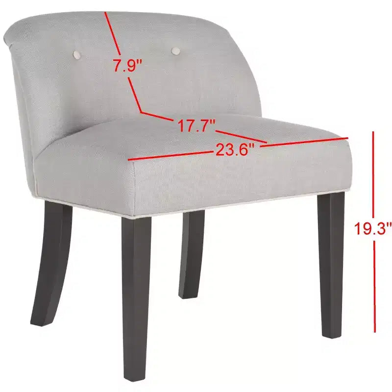 Sedia Vanity Bell - MCR4203 - Grigio Artico/Tortora - Safavieh Couture