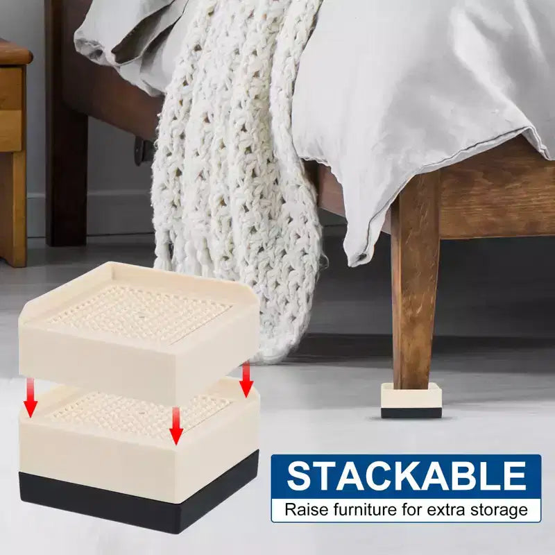 Unique Bargains Rialzi da Tavolo per Divano Letto a Blocco di Supporto Regolabile, 4 Pezzi