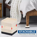 Unique Bargains Rialzi da Tavolo per Divano Letto a Blocco di Supporto Regolabile, 4 Pezzi