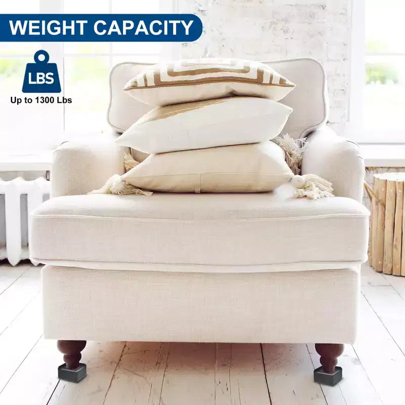 Unique Bargains Rialzi da Tavolo per Divano Letto a Blocco di Supporto Regolabile, 4 Pezzi