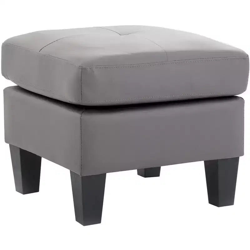 Pouf Passion Furniture Newbury rivestito in similpelle