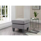 Pouf Passion Furniture Newbury rivestito in similpelle