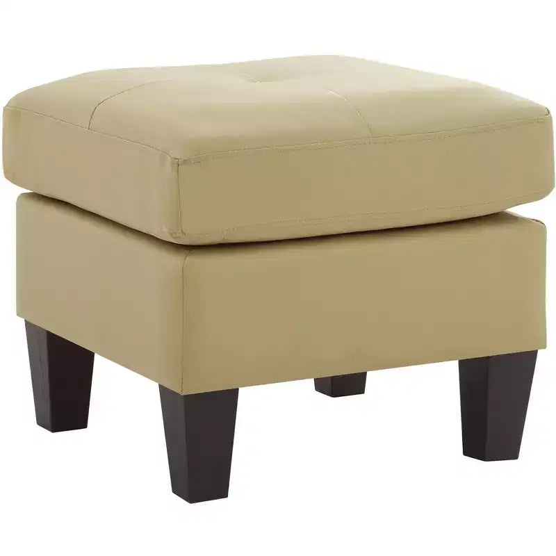 Pouf Passion Furniture Newbury rivestito in similpelle