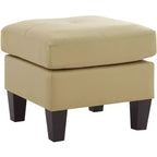 Pouf Passion Furniture Newbury rivestito in similpelle
