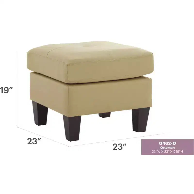 Pouf Passion Furniture Newbury rivestito in similpelle
