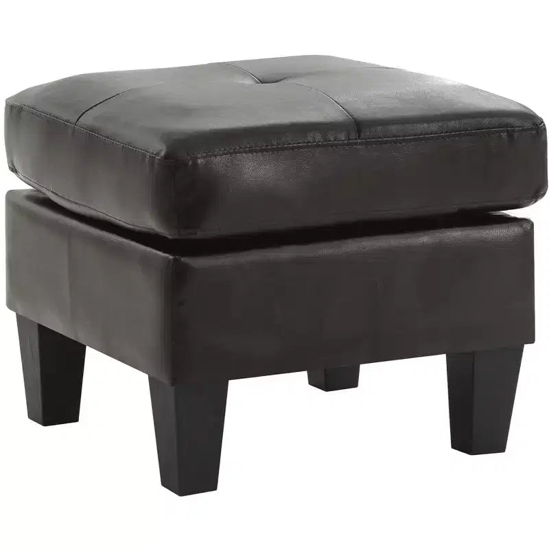 Pouf Passion Furniture Newbury rivestito in similpelle