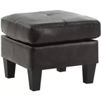 Pouf Passion Furniture Newbury rivestito in similpelle