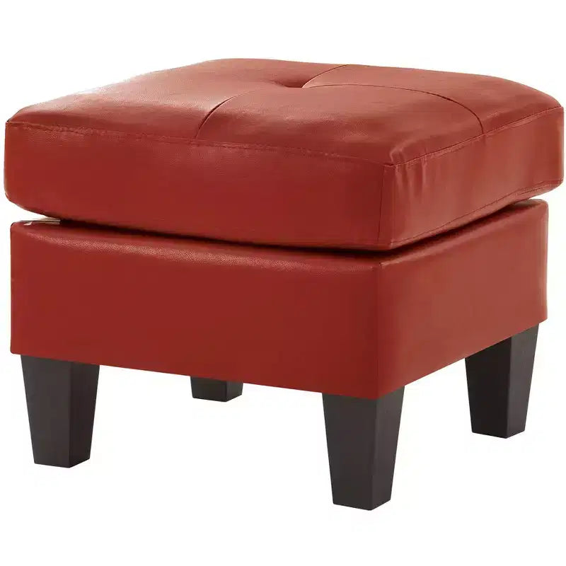 Pouf Passion Furniture Newbury rivestito in similpelle