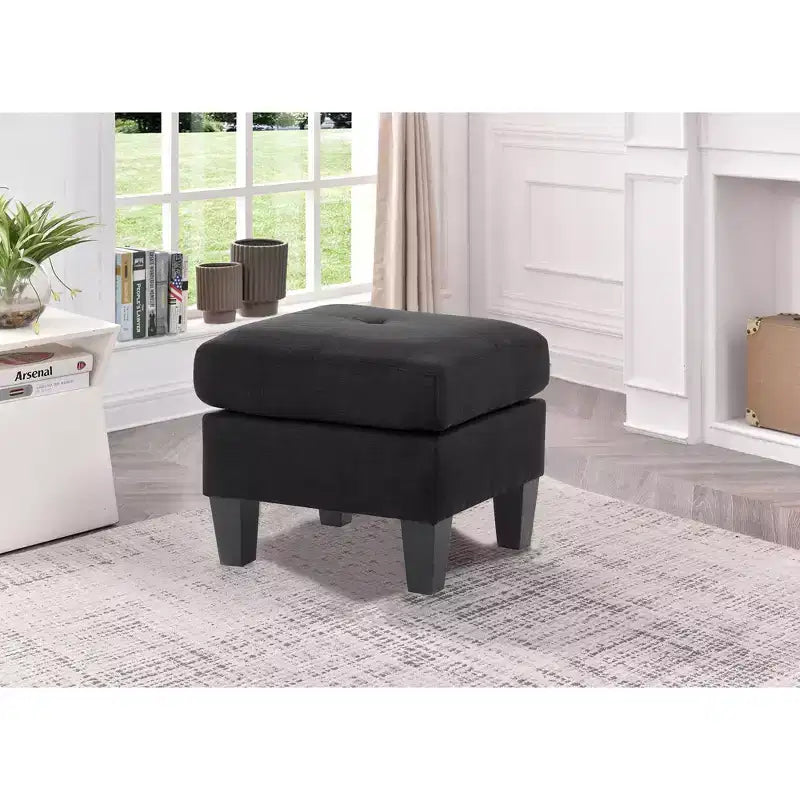 Poggiapiedi in poliestere Passion Furniture Newbury