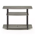 Furinno Mobile TV a 3 ripiani Console Tavolino Centro di Intrattenimento per TV fino a 32"