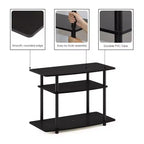 Furinno Mobile TV a 3 ripiani Console Tavolino Centro di Intrattenimento per TV fino a 32"