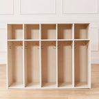 ECR4Kids Appendiabiti per Asilo Nido Streamline a 5 Scomparti con Vano Contenitore, Mobili per Bambini
