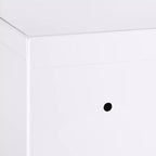 kleankin Armadietto dei Medicinali 30 x 45 cm con Chiusura a Chiave, Ripiani Interni e Montaggio a Parete, Mobiletto Farmaci di Pronto Soccorso, Bianco